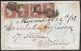 1852 1d Orange-brown B2(3) Plate 144 'CC-CF'